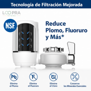 Filtro Purificador de Agua para Grifo + 1 Repuesto