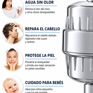 El Filtro De Agua Para Ducha 15 capas + 1 Repuesto