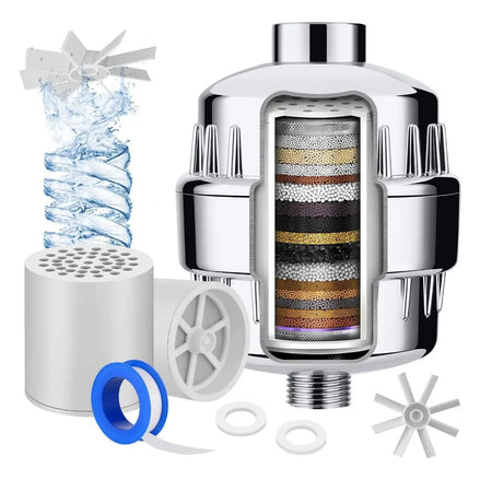 Filtro De Agua Para Ducha 15 capas + 1 Repuesto GRATIS