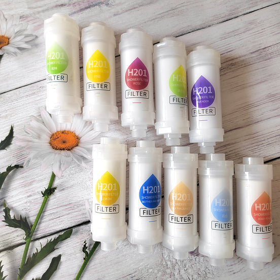 Cartuchos cilíndrico de filtro para ducha H201 de diferentes aromas 